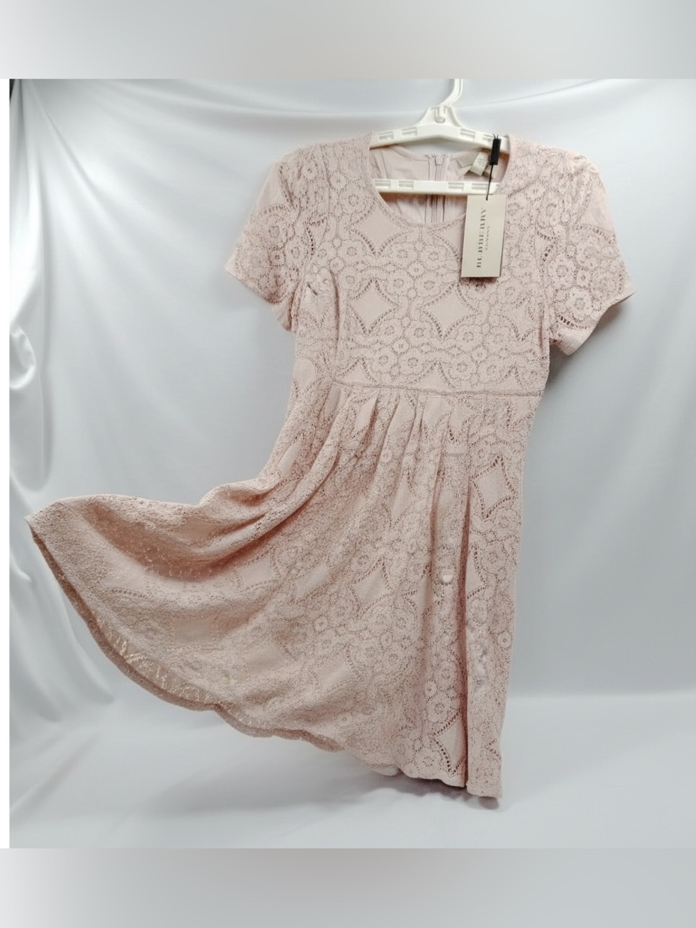 Burberry Pale Pink Lace Dress - Picture 14 of 14